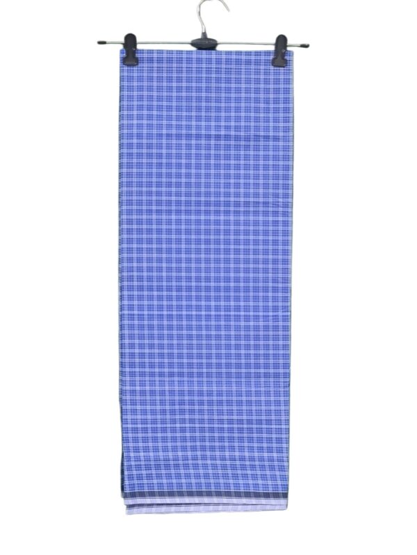 Purple Checks Cotton Lungi