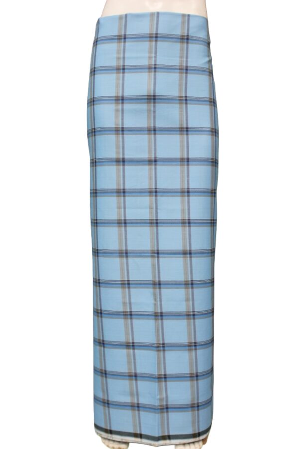 Multi Checks Polyster Lungi