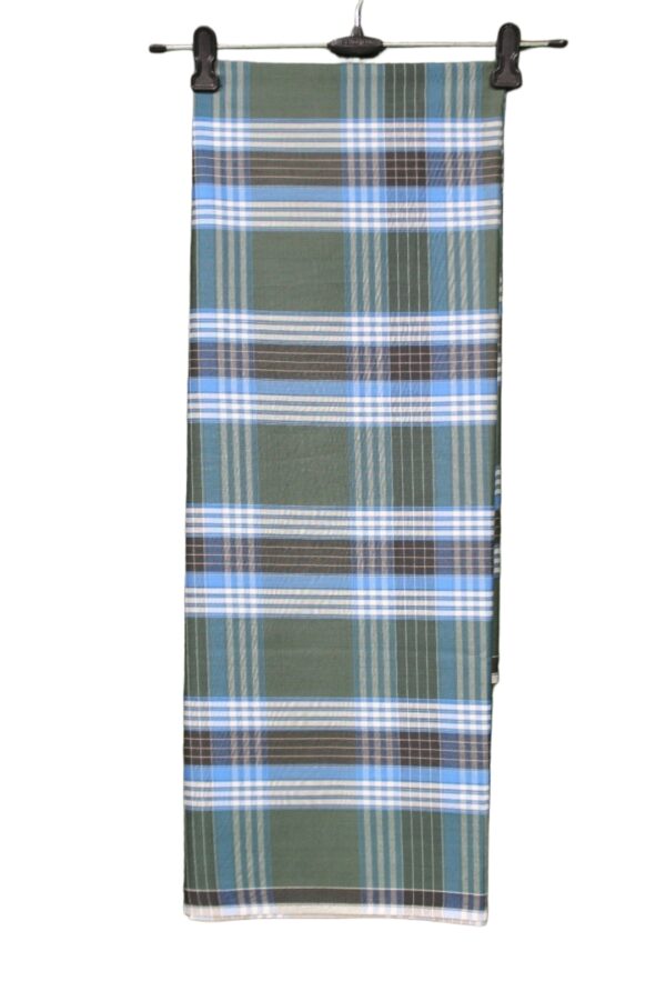 Multi Checks Polyster Lungi