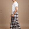 0de5baab-6924-42a3-992d-6eb46c59b8c8 Classic Plaid Lungi for Men - Brown and White Checkered Design