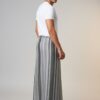 Men's Modern Lungi - Sleek Grey Striped Design