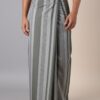 Men's Modern Lungi - Sleek Grey Striped Design