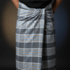 Men's Premium Polyester Plaid Lungi - Wrinkle-Free & Stylish