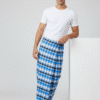Generated Image September 13, 2025 - 7_52PM Classic Men's Lungi - Bold Blue & White Checkered Design