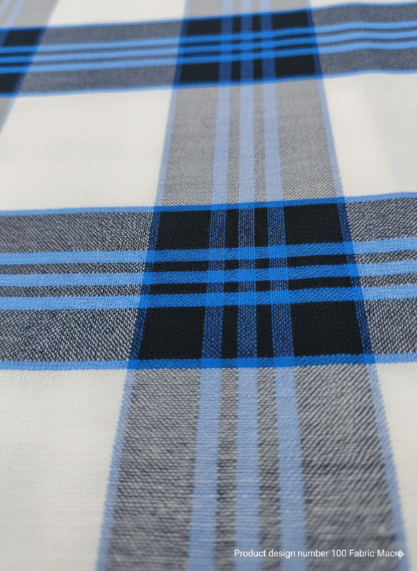 Generated Image September 25, 2025 - 6_18PM Men's Modern Lungi - Bold Blue, Black & White Checkered Design