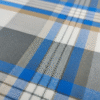 Men's Stylish Lungi - Cool Blue & Grey Plaid Design