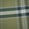 Men's Stylish Lungi - Modern Olive Green Plaid Design