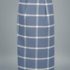 Men's Stylish Lungi - Cool Slate Blue Checkered Design