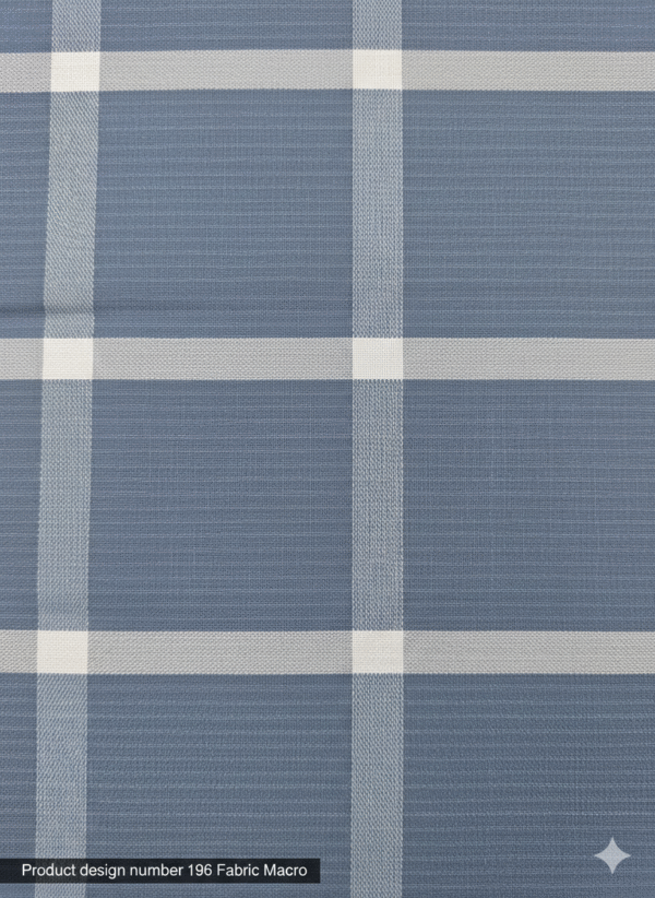 Men's Stylish Lungi - Cool Slate Blue Checkered Design