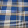 Men's Stylish Lungi - Modern Tan & Blue Plaid Design