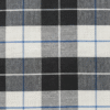 Men's Modern Lungi - High-Contrast Black & White Plaid Design