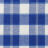 Men's Modern Lungi - Bold Blue & White Checkered Design