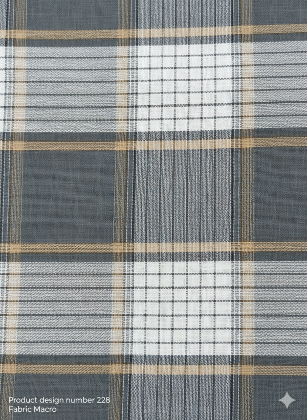 Men's Stylish Plaid Lungi - Sophisticated Grey and Brown Design