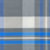 Men's Stylish Lungi - Modern Blue & Grey Plaid Design