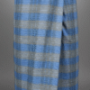 Men's Stylish Lungi - Modern Blue & Grey Plaid Design