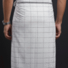 Men's Stylish Lungi - Modern Blue & Grey Plaid Design