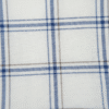 Men's Stylish Lungi - Crisp White & Blue Checkered Design