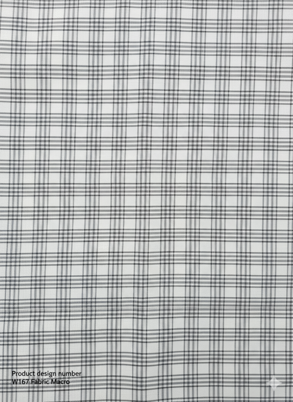 Men's Modern Lungi - Crisp White & Grey Checkered Design