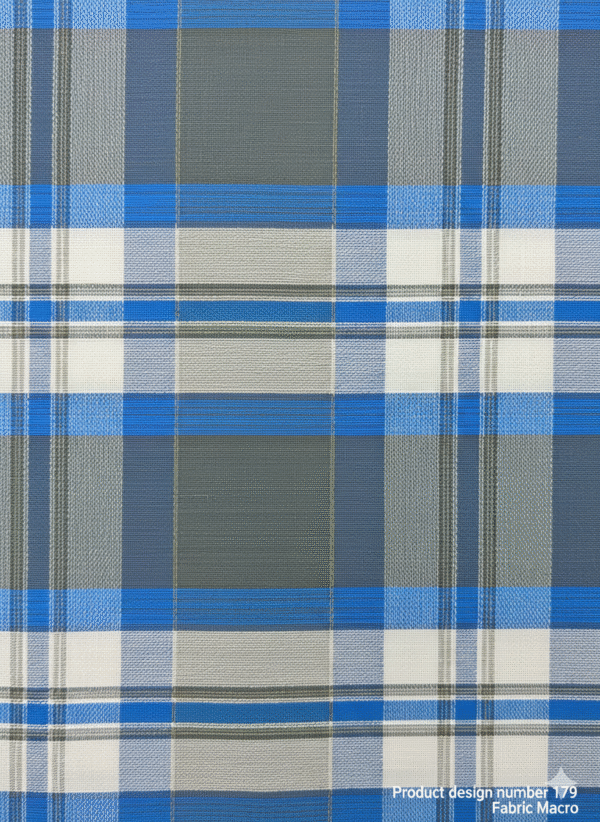 Men's Stylish Lungi - Modern Blue & Grey Plaid Design