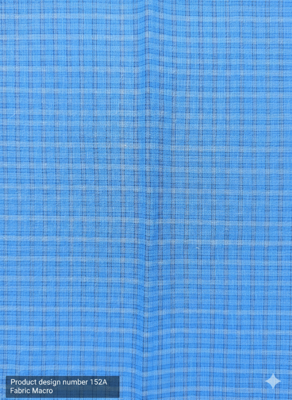 Men's Stylish Lungi - Vibrant Solid Blue Micro-Check Design
