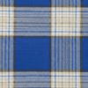 Men's Stylish Lungi - Vibrant Blue & Tan Plaid Design