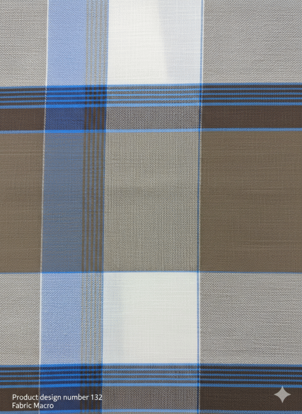 download (22) Men's Stylish Lungi - Earthy Brown & Blue Plaid Design