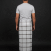 Men's Classic Plaid Lungi - Subtle Grey & Brown Check Design