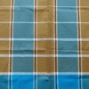 Generated Image December 10, 2025 - 11_51AM Men's Bold Plaid Lungi - Vibrant Blue & Tan Check Design