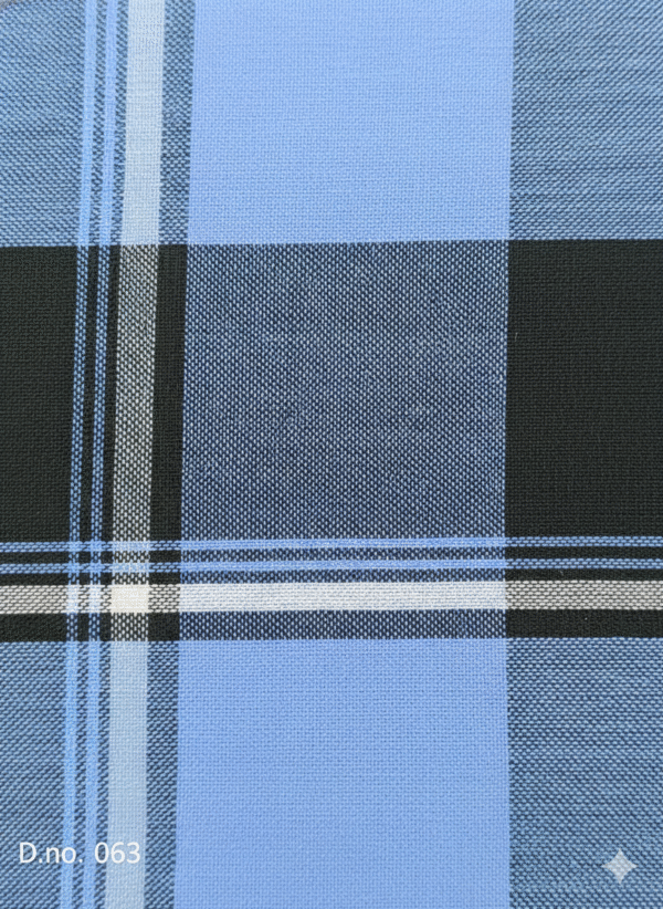 Men's Bold Plaid Lungi - Striking Blue & Black Check Design