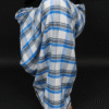 Men's Classic Plaid Lungi - Bold Blue & White Check Design