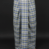 Men's Stylish Lungi - Olive Green and Blue Plaid Design