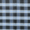 Men's Bold Plaid Lungi - Striking Black and Blue Check Design
