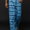 Men's Classic Lungi - Multi-Shade Blue Check Design