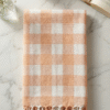 Gemini_Generated_Image_4xqv4q4xqv4q4xqv Soft Peach & White Checkered Cotton Towel | Premium Bath Gamcha with Side Tassels