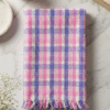 Vibrant Pink & Purple Checkered Cotton Towel | Soft & Trendy Bath Gamcha for Men