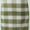 Men's Classic Polyester Lungi - Olive Green & White Check (2.25 Meters) - D.no. 04