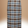 Men's Sophisticated Polyester Lungi - Olive Green & White Check (2.25 Meters) - D.no. 06