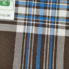 Men's Sophisticated Polyester Lungi - Olive Green & White Check (2.25 Meters) - D.no. 06