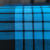 Men's Vibrant Cotton Lungi - Bright Blue & Navy Check (2.10 Meters) - D.no. 22