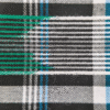 Men's Stylish Cotton Lungi - Black with Blue & Green Check (2.10 Meters) - D.no. 23