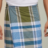 Men's Classic Cotton Lungi - Blue Vertical Stripes (2.10 Meters) - D.no. 24
