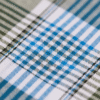 Men's Classic Cotton Lungi - Blue Vertical Stripes (2.10 Meters) - D.no. 24