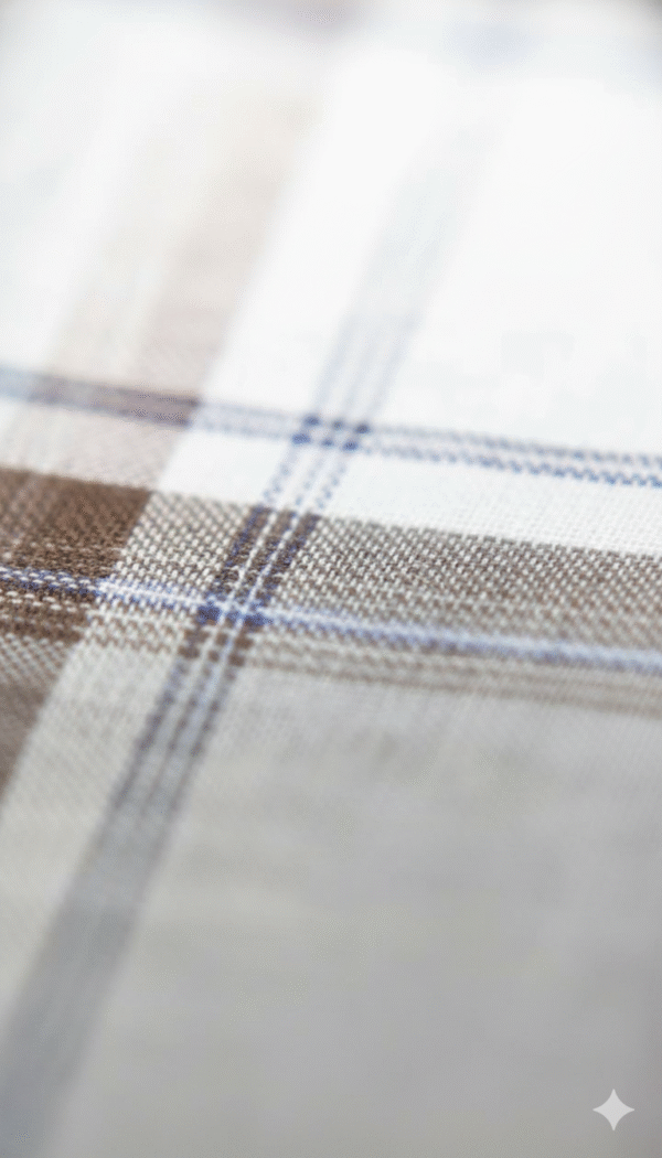 Generated Image December 10, 2025 - 11_28AM (1) Men's Classic Polyester Lungi - Grey & White Check (2.25 Meters) - D.no. 05