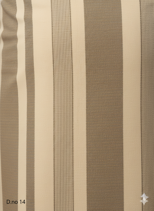 Men's Elegant Polyester Lungi - Tan & Blue Check (2.25 Meters) - D.no. 14