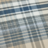 Men's Distinctive Polyester Lungi - Tan, Grey & White Check (2.25 Meters) - D.no. 13