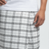 Men's Classic Polyester Lungi - White with Black Grid Check (2.25 Meters) - D.no. 20