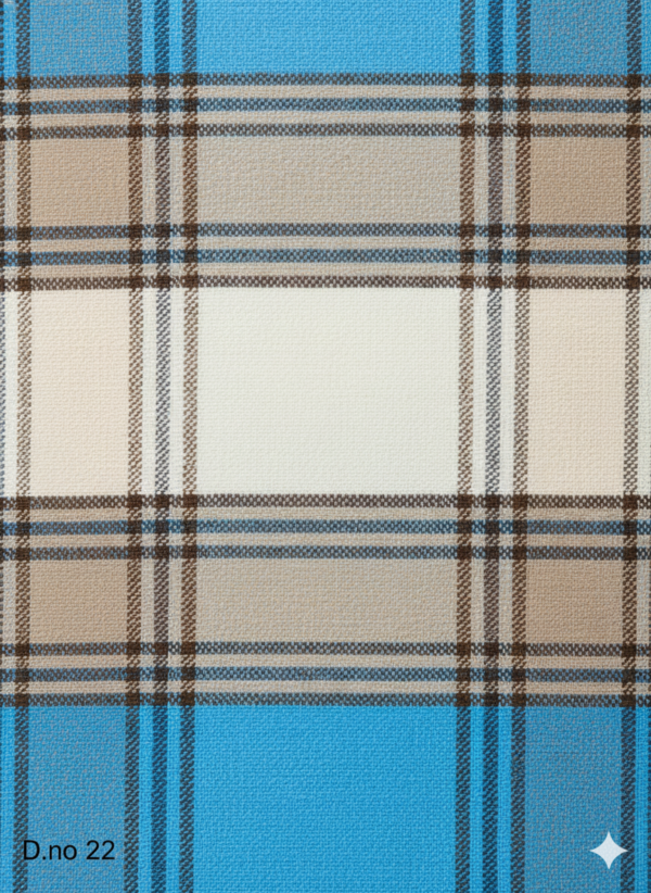 Generated Image December 13, 2025 - 5_31PM Men's Vibrant Polyester Lungi - Bright Blue & Navy Check (2.25 Meters) - D.no. 22