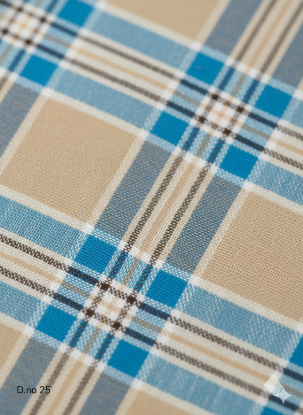 Men's Earthy Polyester Lungi - Olive Green & Beige Horizontal Stripes (2.25 Meters) - D.no. 25