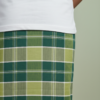 Men's Fresh Polyester Lungi - Multi-Tone Green Check (2.25 Meters) - D.no. 30