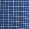 Men's Smart Polyester Lungi - Blue with White Grid Check (2.25 Meters) - D.no. 36